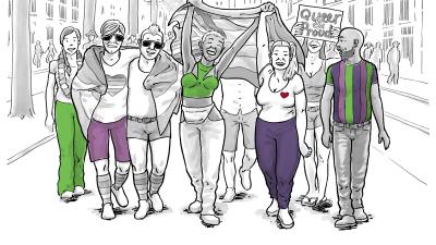 Lhbtiqa+ demonstratie
