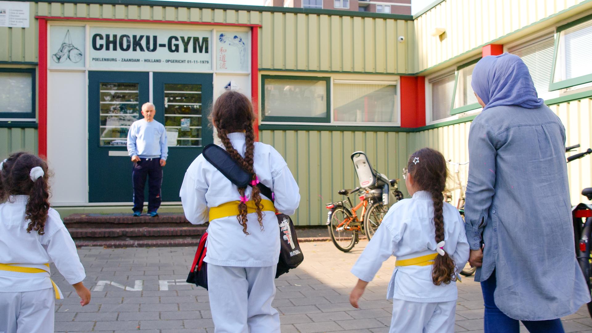 Kinderen naar judoles