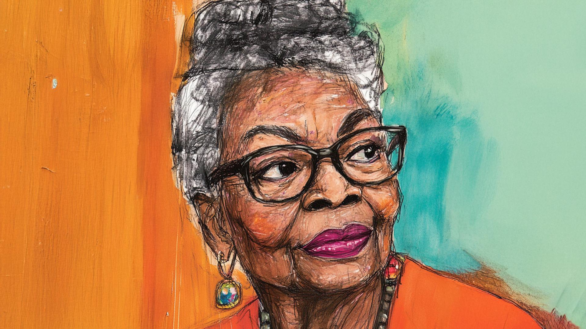 Illustratie Maya Angelou