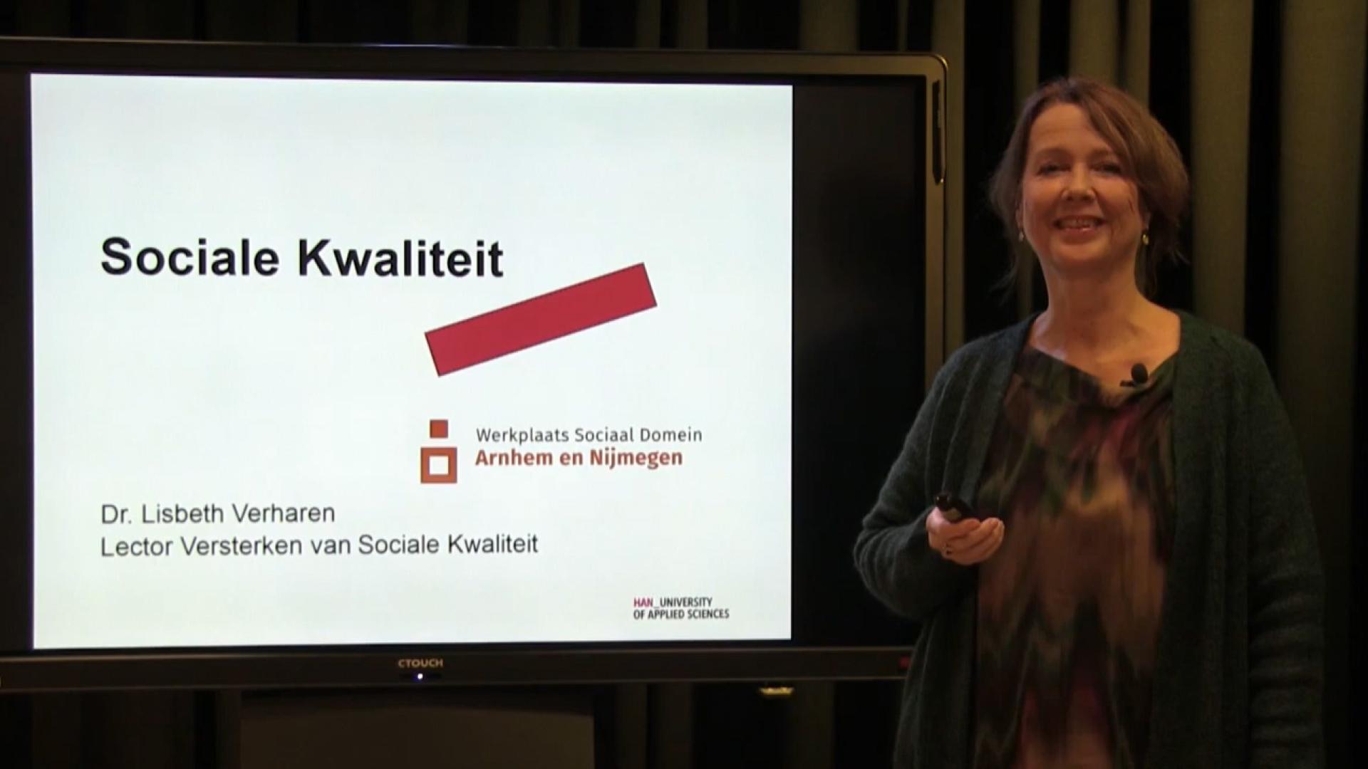 Videostill - Kennisclip Sociale Kwaliteit door Lisbeth Verharen
