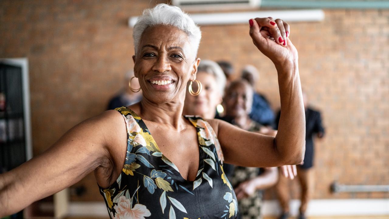 Dansende vrouw